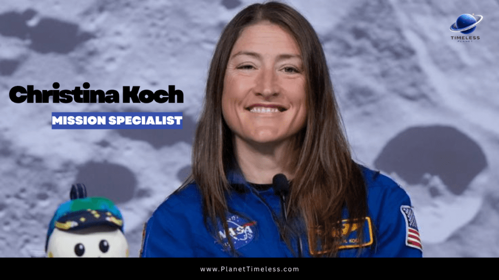 nasa artemis 2 crew Mission Specialist,  Christina Koch 