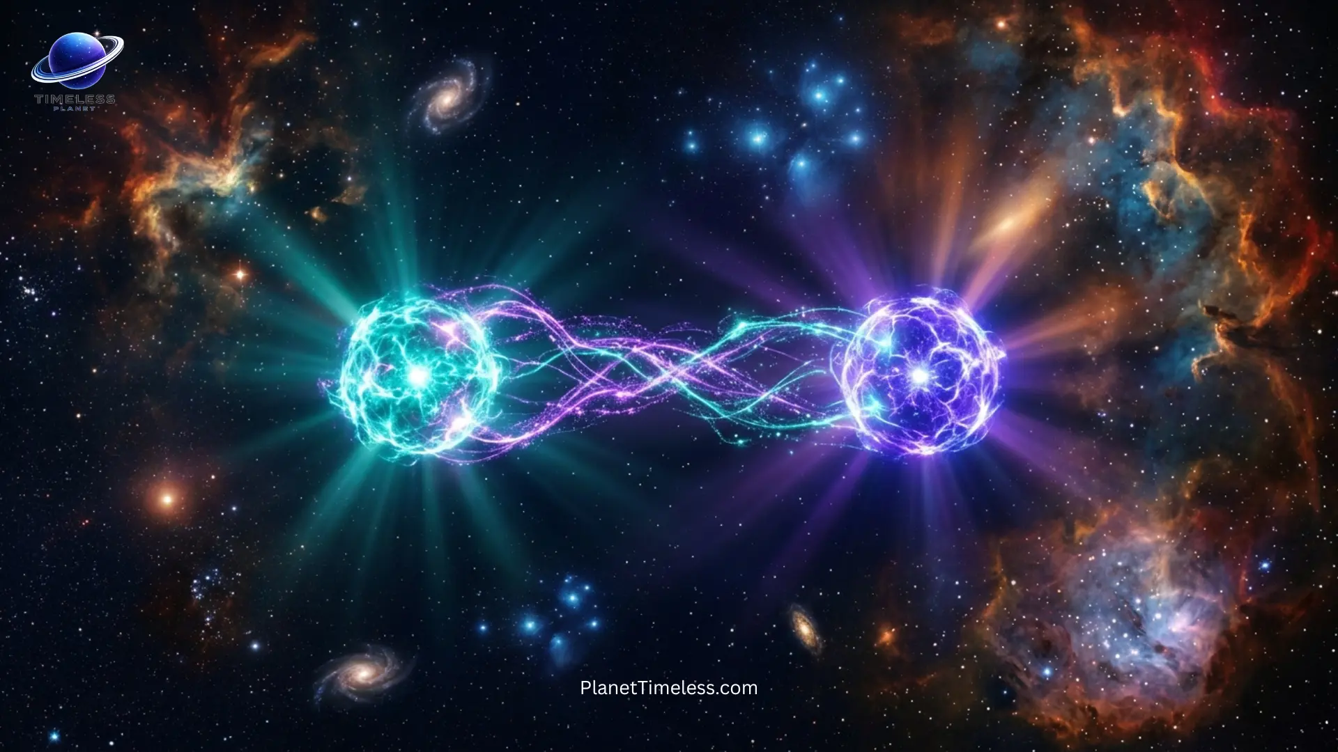Photon splitting into two entangled particles through a quantum crystal — how quantum entanglement is created